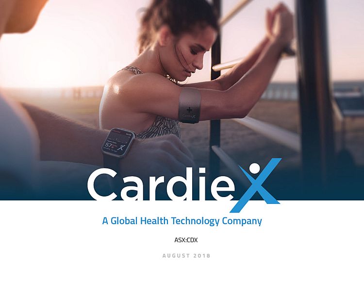 CardieX Presentation Cover page Logo